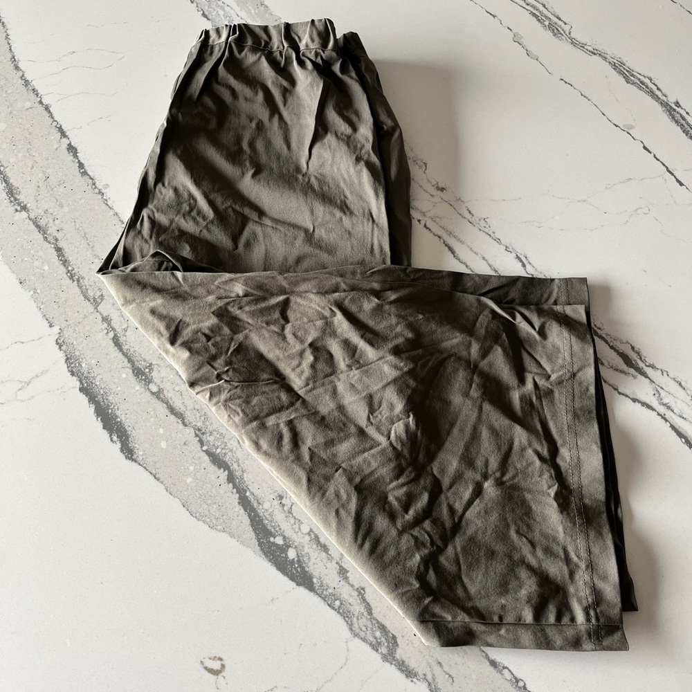 Oak & Fort Wide Leg Gray Pants